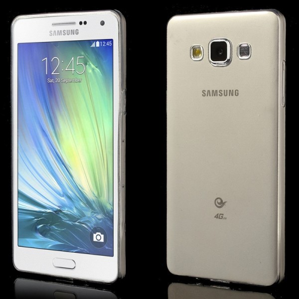 Planākais TPU dzidrs apvalks - pelēks (Galaxy A5 2015)