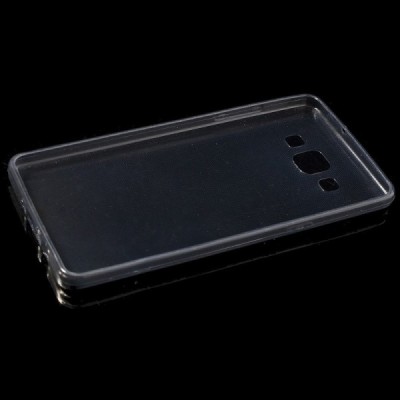 Samsung Galaxy A5 dzidrs (caurspīdīgs) cieta silikona TPU pasaulē planākais pelēks apvalks / Vacins.lv