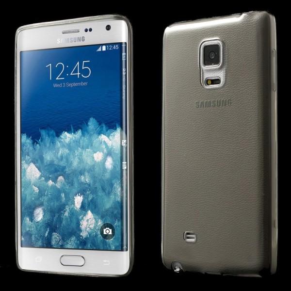 Planākais TPU dzidrs apvalks - pelēks (Galaxy Note Edge)