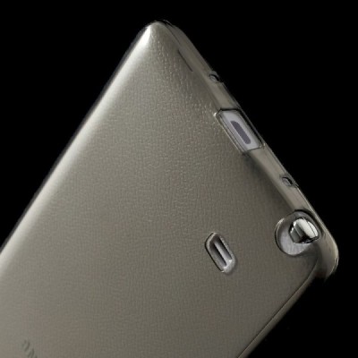 Samsung Galaxy Note Edge dzidrs (caurspīdīgs) cieta silikona TPU pasaulē planākais pelēks apvalks / Vacins.lv