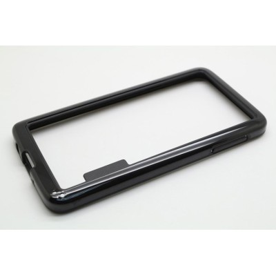 Juodas klasikinis Samsung Galaxy A3 TPU rėmelis - kraštų apvadas (bamperis) / Priedai.lt
