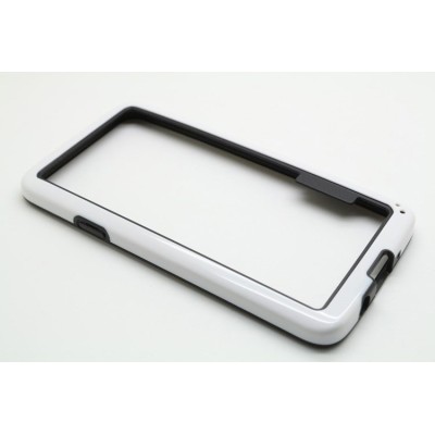 Baltas klasikinis Samsung Galaxy A3 TPU rėmelis - kraštų apvadas (bamperis) / Priedai.lt