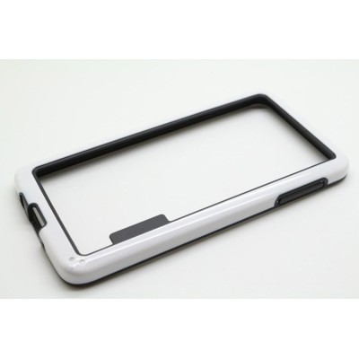 Baltas klasikinis Samsung Galaxy A3 TPU rėmelis - kraštų apvadas (bamperis) / Priedai.lt