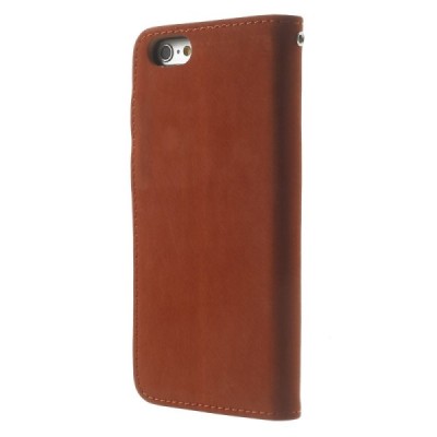 Apple iPhone 6 (6s) verstos odos atverčiamas raudonas dėklas - piniginė / Priedai.lt