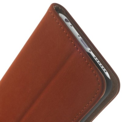 Apple iPhone 6 (6s) verstos odos atverčiamas raudonas dėklas - piniginė / Priedai.lt