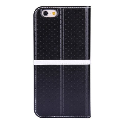 Apple iPhone 6 (6s) Nillkin Ice atverčiamas juodas odinis dėklas - knygutė su ekrano plėvele / Priedai.lt