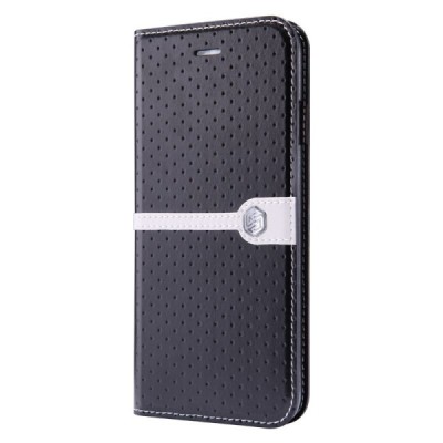 Apple iPhone 6 (6s) Nillkin Ice atverčiamas juodas odinis dėklas - knygutė su ekrano plėvele / Priedai.lt