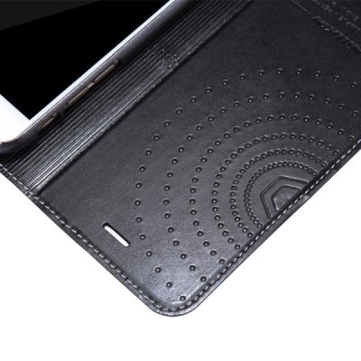 Apple iPhone 6 (6s) Nillkin Ice atverčiamas juodas odinis dėklas - knygutė su ekrano plėvele / Priedai.lt