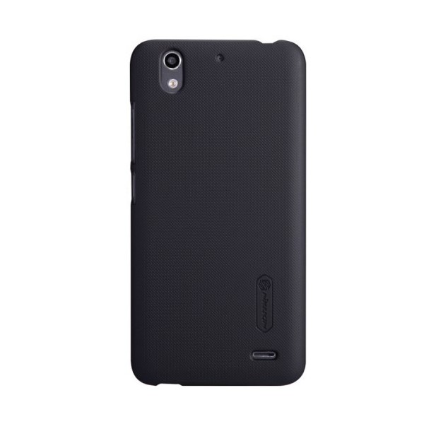 „Nillkin“ Frosted Shield apvalks - melns + ekrāna aizsargplēve (Ascend G630)