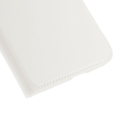 Huawei Ascend G7 balts atvēramais „Smart Window“ ādas maciņš / Vacins.lv