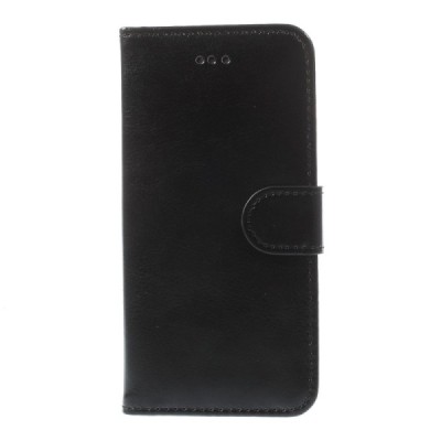 Apple iPhone 6 (6s) atverčiamas juodas odinis dėklas - piniginė / Priedai.lt