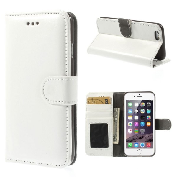 Atverčiamas odinis dėklas - baltas (iPhone 6 / 6s)