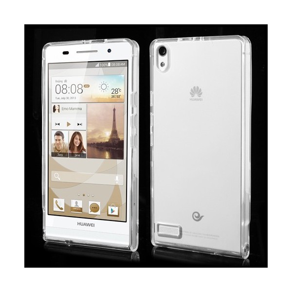 Cieta silikona (TPU) apvalks - dzidrs (Ascend P6)