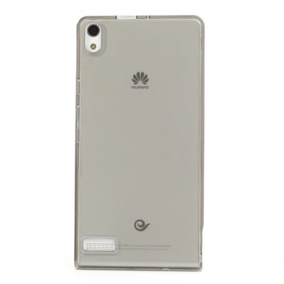 Huawei Ascend P6 dzidrs cieta silikona (TPU) pelēks apvalks / Vacins.lv