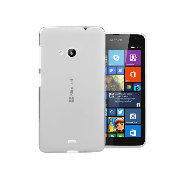 Ploniausias TPU dėklas - skaidrus (Lumia 535)