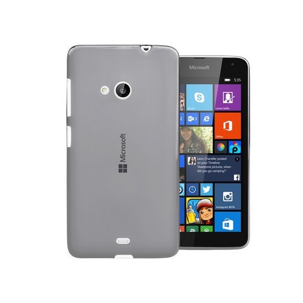 Ploniausias TPU skaidrus dėklas - pilkas (Lumia 535)
