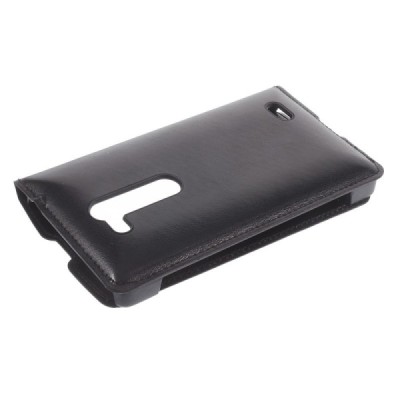 LG L Fino (D290, D295) melns atvēramais „Smart Window“ maciņš / Vacins.lv