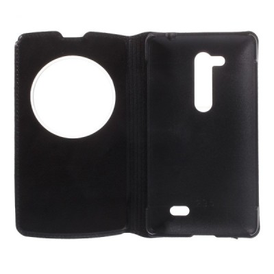 LG L Fino (D290, D295) melns atvēramais „Smart Window“ maciņš / Vacins.lv