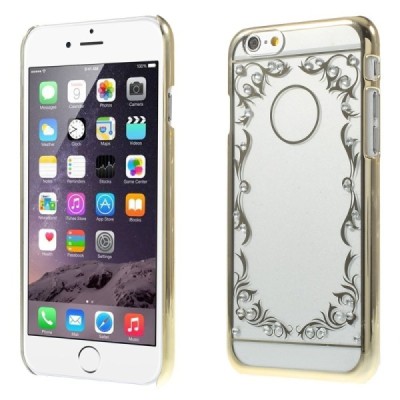 Apple iPhone 6 (6s) dzidrs (caurspīdīgs) apvalks no rakstainas plastmasas zelta apvalks / Vacins.lv