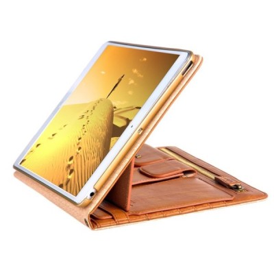 „Remax“ Pedestrian serijos solidus atverčiamas rudas odinis dėklas, rankinė / Priedai.lt