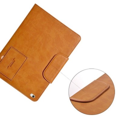 „Remax“ Pedestrian serijos solidus atverčiamas rudas odinis dėklas, rankinė / Priedai.lt