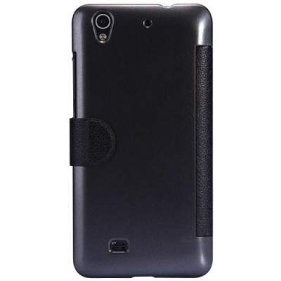 Huawei Ascend G620 Nillkin Fresh atvēramais melns maciņš / Vacins.lv