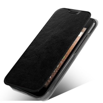 „Mofi“ Rui serijos Huawei Ascend Y550 juodas odinis atverčiamas dėklas / Priedai.lt