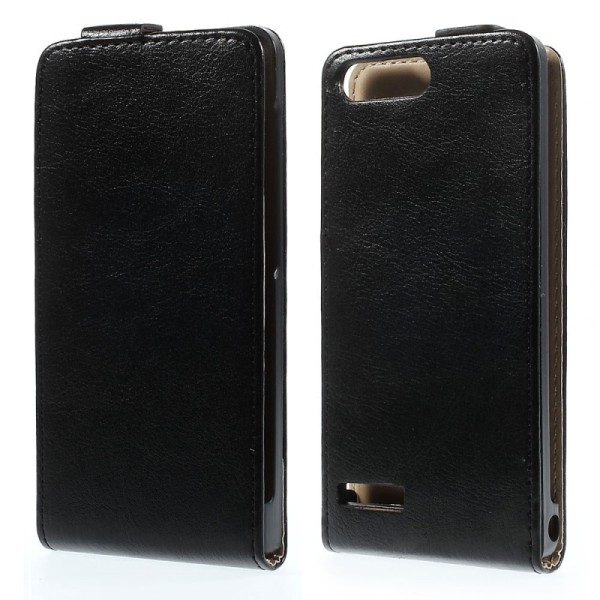 Klasisks atvēramais maciņš - melns (Ascend G6 4G)