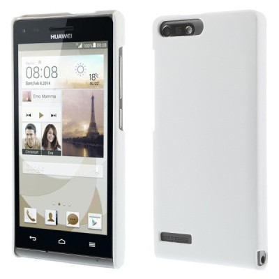 Huawei Ascend G6 4G LTE plastmasas balts apvalks / vacins.lv