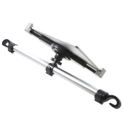 Automobilinis planšetės laikiklis (centrinis) tvirtinamas prie (tarp) galvos atlošų / Priedai.lt