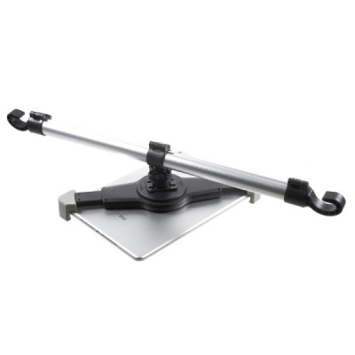 Automobilinis planšetės laikiklis (centrinis) tvirtinamas prie (tarp) galvos atlošų / Priedai.lt