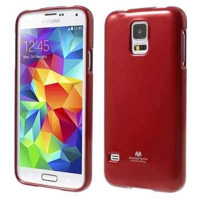 Samsung Galaxy S5 (S5 Neo) Mercury sarkans cieta silikona (TPU) apvalks / vacins.lv