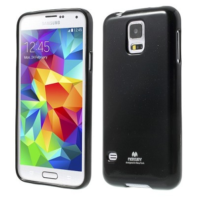 Samsung Galaxy S5 G900 (S5 Neo G903) juodas Mercury kieto silikono (TPU) dėklas / Priedai.lt