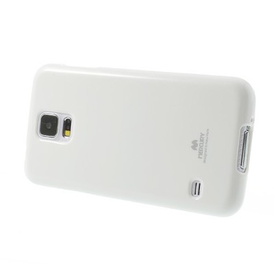 Samsung Galaxy S5 / S5 Neo baltas Mercury kieto silikono (TPU) dėklas / Priedai.lt