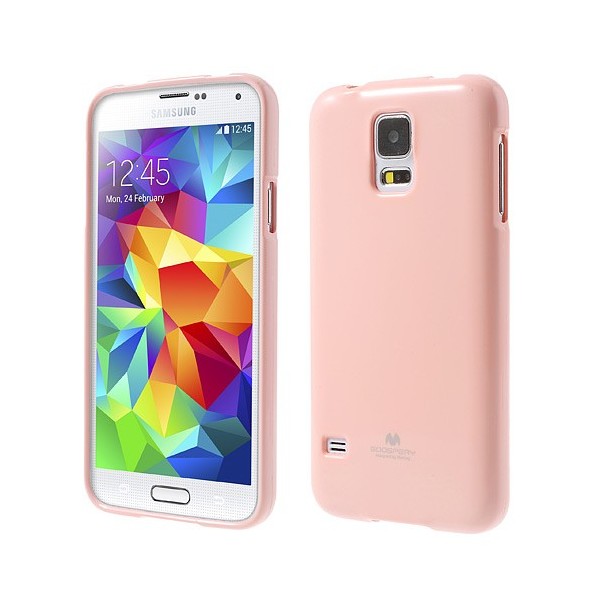 „Mercury“ apvalks - gaiši rozs (Galaxy S5 / S5 Neo)