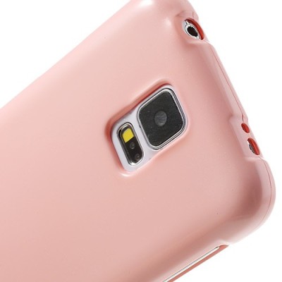 Samsung Galaxy S5 (S5 Neo) Mercury gaiši rozs cieta silikona (TPU) apvalks / vacins.lv