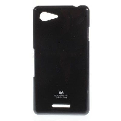 Sony Xperia E3 juodas Mercury kieto silikono (TPU) dėklas / Priedai.lt