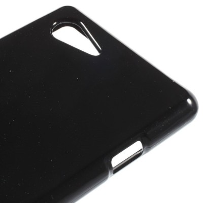 Sony Xperia E3 juodas Mercury kieto silikono (TPU) dėklas / Priedai.lt