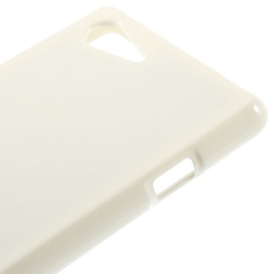 Sony Xperia E3 Mercury balts cieta silikona (TPU) apvalks / vacins.lv