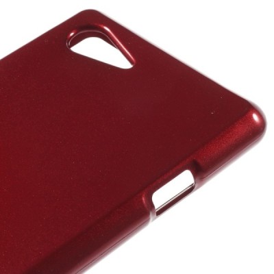 Sony Xperia E3 raudonas Mercury kieto silikono (TPU) dėklas / Priedai.lt