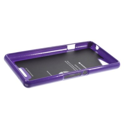 Sony Xperia E3 Mercury violeta cieta silikona (TPU) apvalks / vacins.lv