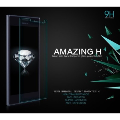 Nokia Lumia 830 „Nillkin“ H Tempered Glass sustiprintos apsaugos apsauginis ekrano stiklas 0.33 mm / Priedai.lt