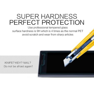 Nokia Lumia 830 „Nillkin“ H Tempered Glass sustiprintos apsaugos apsauginis ekrano stiklas 0.33 mm / Priedai.lt