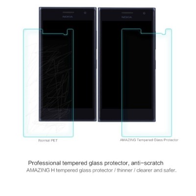 Nokia Lumia 830 „Nillkin“ H Tempered Glass sustiprintos apsaugos apsauginis ekrano stiklas 0.33 mm / Priedai.lt