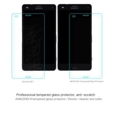 Sony Xperia Z3 Compact „Nillkin“ H Tempered Glass sustiprintos apsaugos apsauginis ekrano stiklas 0.33 mm / Priedai.lt