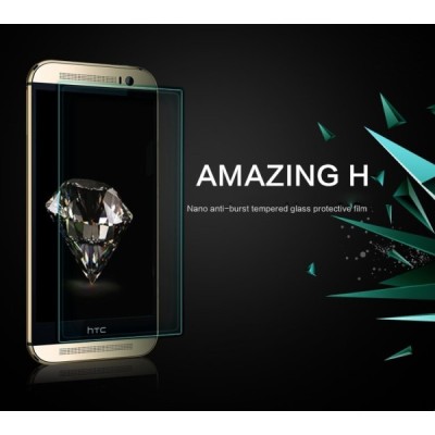 HTC One M8 / M8s Nillkin 9H Tempered Glass ekrāna aizsargstikls / Vacins.lv