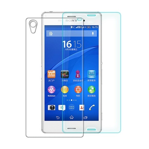 „Nillkin“ 9H+ Pro Tempered Glass apsauginis ekrano stiklas 0.33 mm + nugarėlės plėvelė (Xperia Z3)