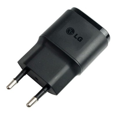 Oficialus LG juodas įkroviklis (1.8 A, MCS-04ER, Europa, originalus) / Priedai.lt