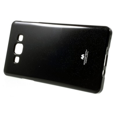 Samsung Galaxy A7 juodas Mercury kieto silikono (TPU) dėklas / Priedai.lt