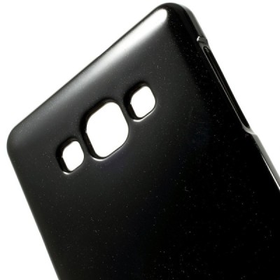 Samsung Galaxy A7 juodas Mercury kieto silikono (TPU) dėklas / Priedai.lt